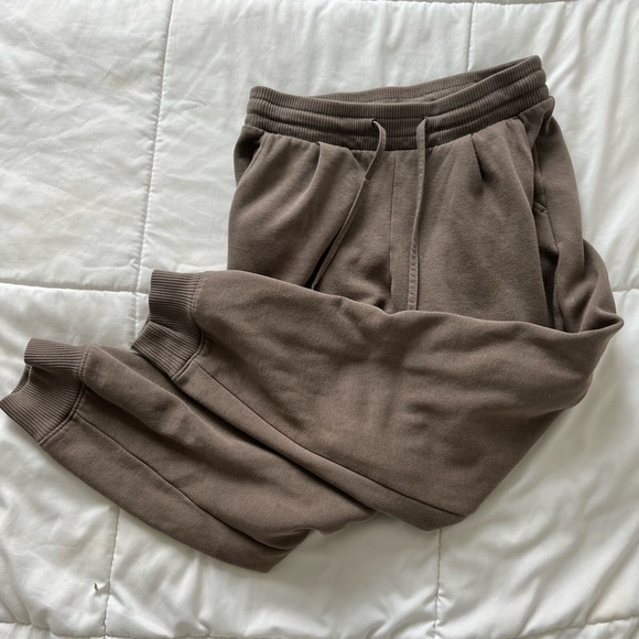 Brown Cuffed Joggers/Sweatpants - Picture 1 of 4